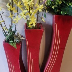 Wooden Vases 