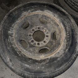 Chevy Spare Wheel With Tire 8 Lugs For 2500 Hd Or Most 8 On 6.5 Chevy And Dodge