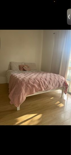 Mattress with full bed frame