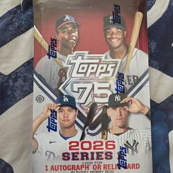 Topps 75 MLB 26' Series 1 Hobby Box