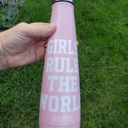 PINK girls Rule The World Stainless Steel  Bottle 