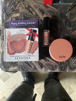 Sephora Birthday Gift Tarte Amazon Blush PAAARTY & Lip Paint BIRTHDAY SUIT NIB