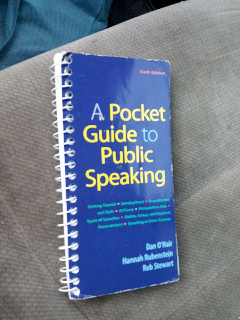 A pocket guide to public speaking 6th edition