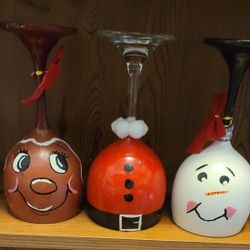 Hand Painted Tea Light Candle Holders