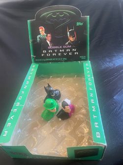 1995 topps Batman  Bubble Gum heads w/ box-Jim Carrey