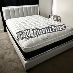 New Queen Bed Frame With Mattress 