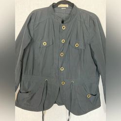 Michael Kors Utility Lightweight Black Jacket Sz M