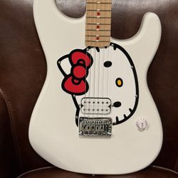 Squier x Hello Kitty Stratocaster Electric Guitar – White (NEW!)