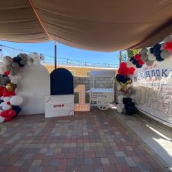 Baseball Theme Balloon Setup