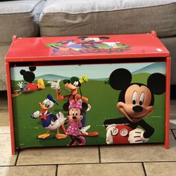 Disney Mickey Mouse Wooden Toy Box