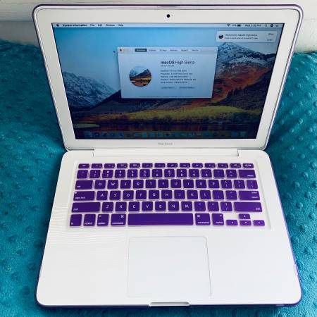 MacBook (Late 2010) 13” 120GB SSD Storage, 4GB memory, High Sierra