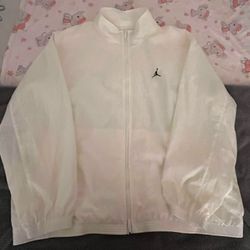 Jordan White Windbreaker 