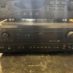 Yamaha RX-V396 Natural Sound AV Receiver & Denon AVR-2801 Surround Receiver