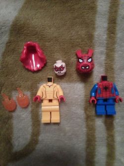 Lego Daily Bugle Spidey Ham & Firestar Minifigs
