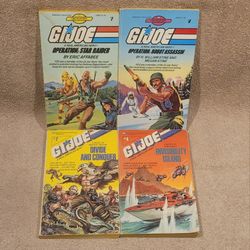 G.I. JOE 4x BOOK COLLECTION (1985, 1988) A REAL AMERICAN HERO & FIND YOUR FATE SERIES YOUNG ADULT 