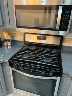 Microwave & stove