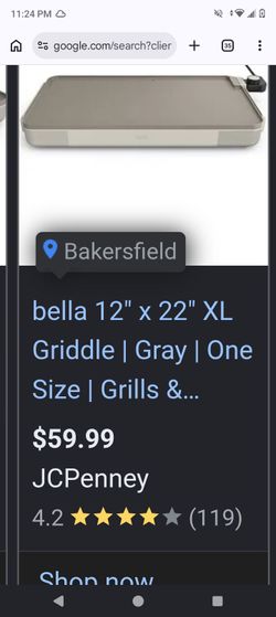 Bella 12" x 22" xl Griddle