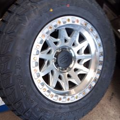 17x9 lock rims 6 lug 6x139 6x5.5 on new tires 265 70 17 lt