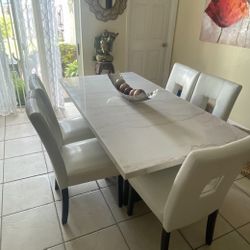 all gloss white leather chairs