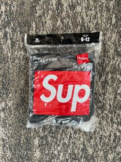 Black supreme socks 4 pair pack