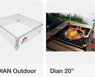 Dian Fire pit Tempered Glass