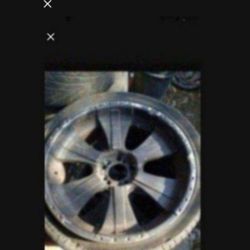 22-in Rims Five Lug Universal Fit Chevy Tahoe Or Silverado need tires have all center