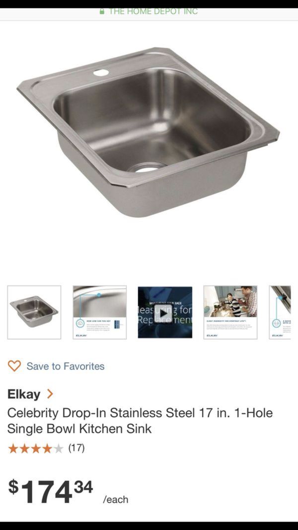 Elkay 17 Kitchen Sink For Sale In Dallas Tx Offerup