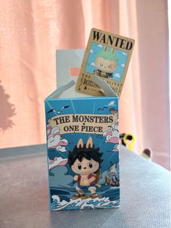 Pop Mart One Piece Labubu Figure Zoro & Luffy Keychain set