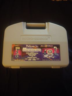 Microscience Deluxe Microscope Set With Carrying Case