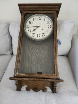 Antique E. Ingraham Co. Regulator Clock