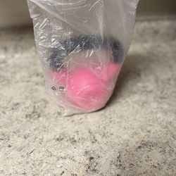 Amazon basic 15lb vinyl kettlebell (pink)