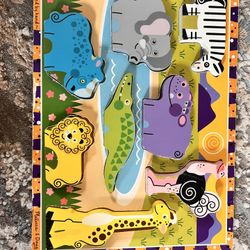 4 Wooden Puzzles For Toddler 