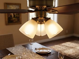 Elite LK1908 LED Ceiling Fan Light Kit – Antique Brass (Only $15 | Retail $35)
