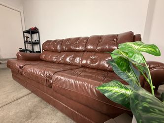 Lovely leather sofa couch