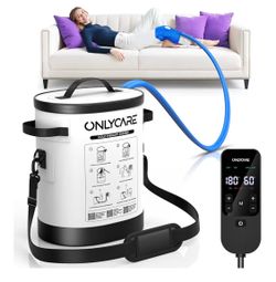 Cold Therapy Machine, Program Timer Ice Machine for Knee After Surgery, Portable Ice Therapy Machine with Quiet Pump, Large Cold Pad for Ankle, Arm Jo