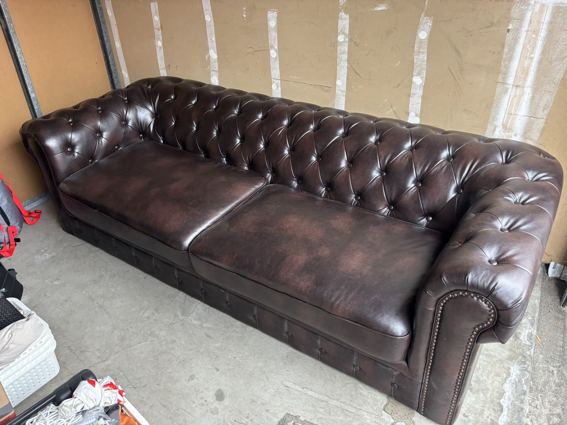 Mid century Leather Couch