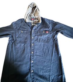 Wrangler Workwear Men's Quilted Lined Long Sleeve Shirt Jacket, Size (M)