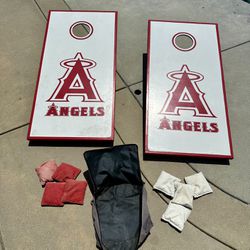 Angels Baseball Cornhole Set