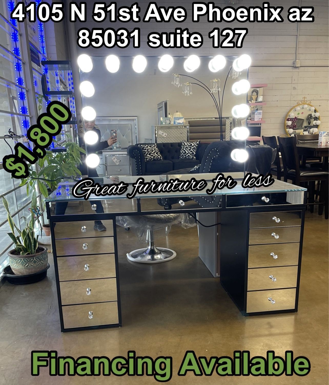 Impressions Vanity With Mirror Brand New