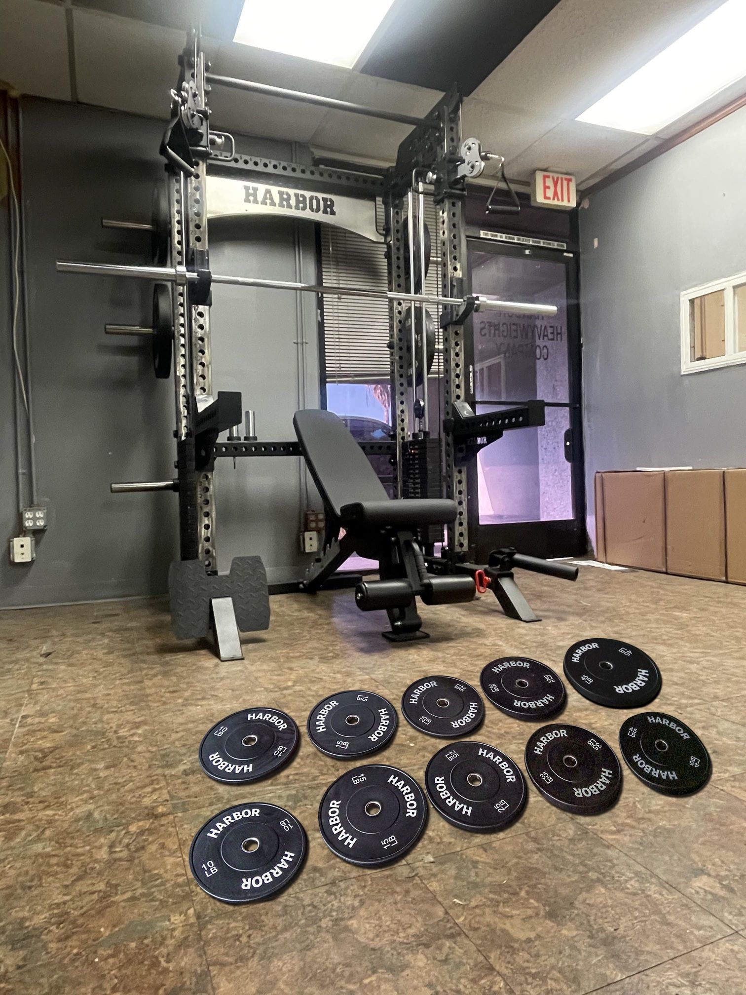 New Home Gym Package: Squat Rack Functional Trainer 400lb Weight