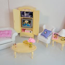 Vintage Barbie Living Room Playset Mattel 1996
