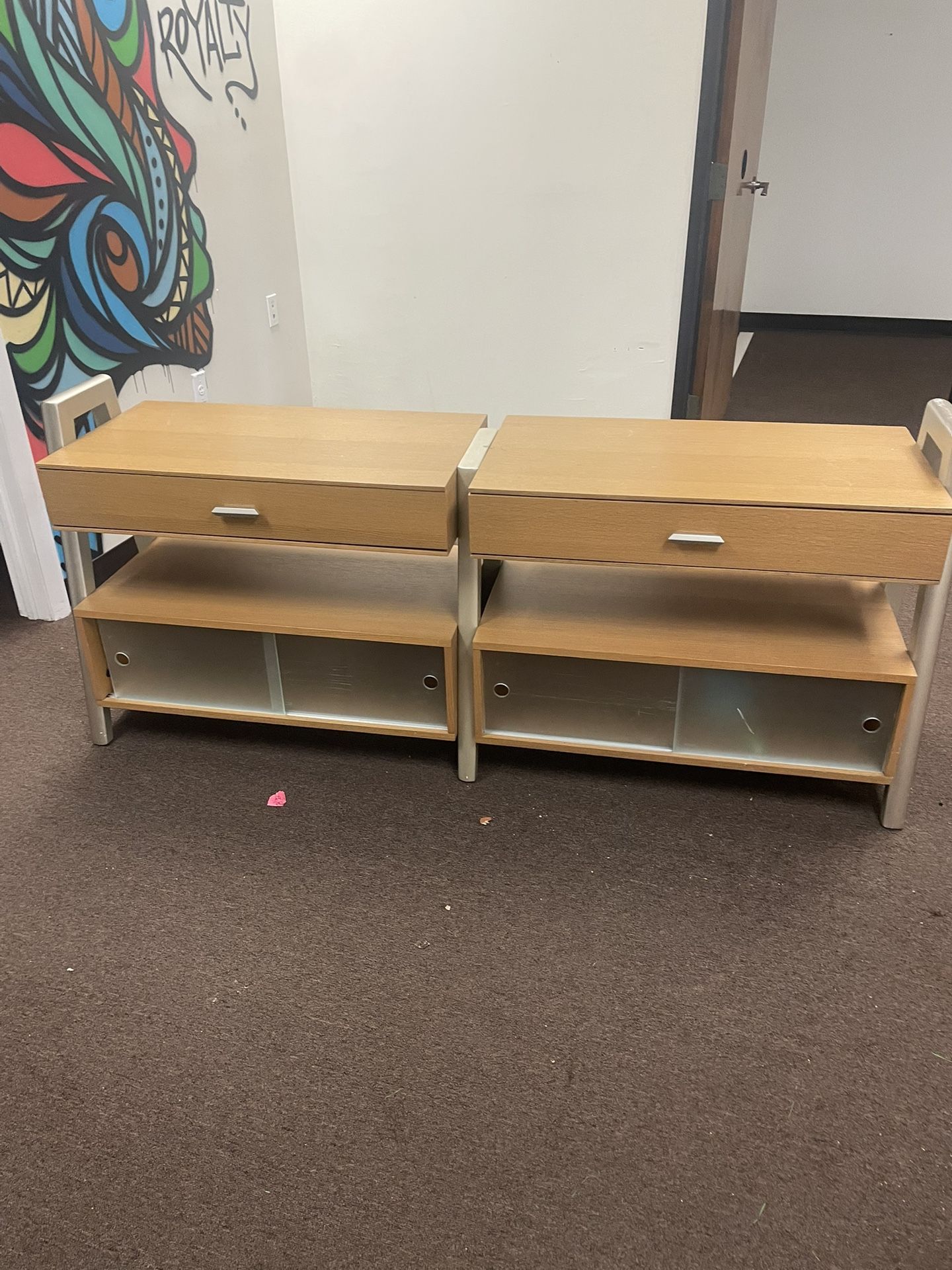 TV STAND with 2 Drawers