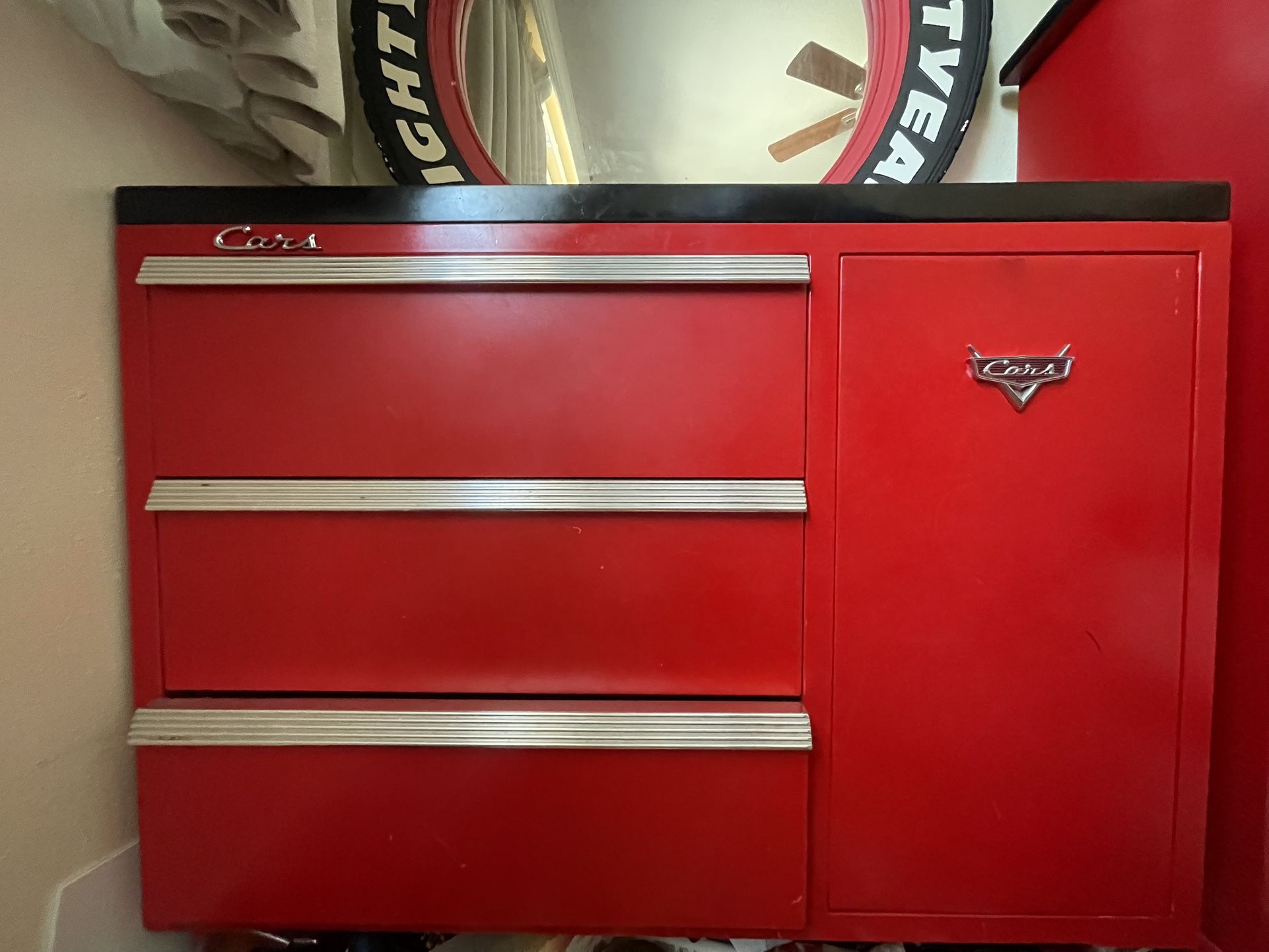 Cars Tool Box Dresser And Mirror