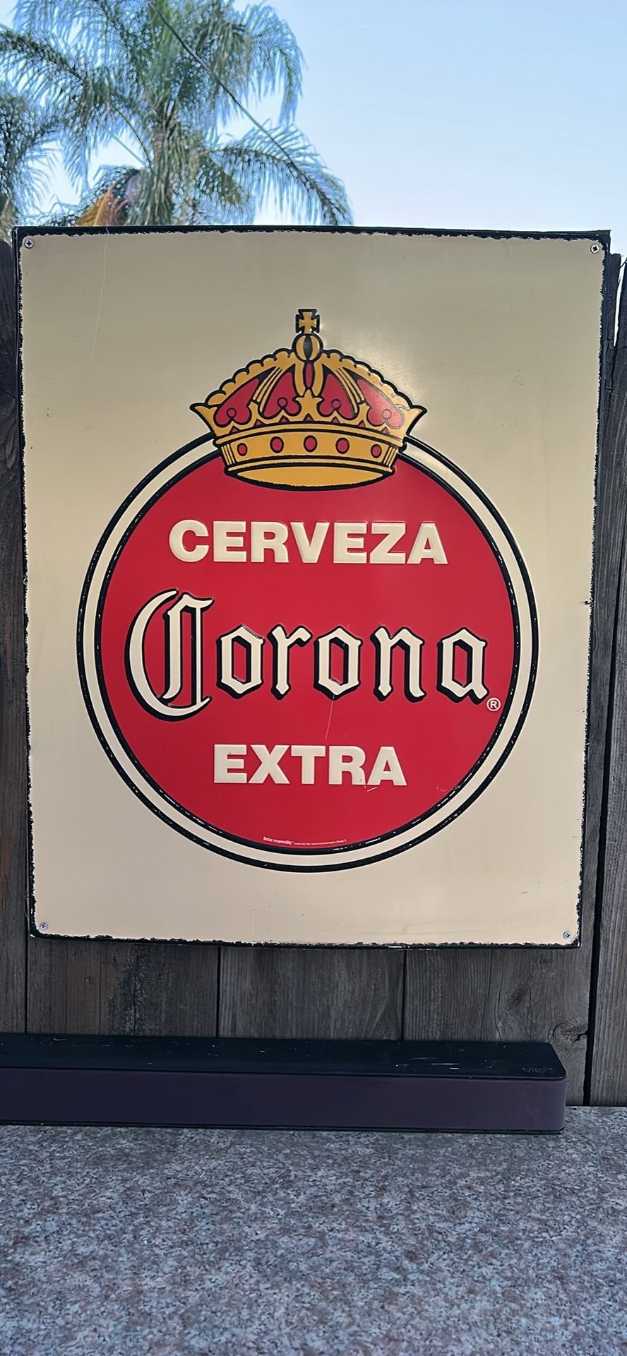 Corona extra tin sign