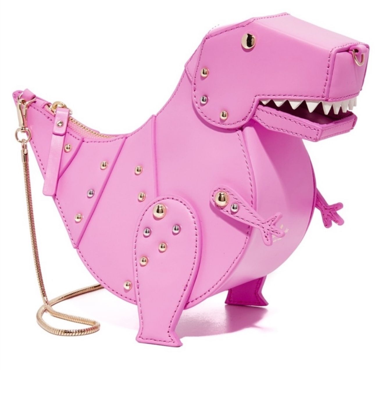 Kate Spade Whimsies *Rare* Pink T-Rex Dinosaur Purse.