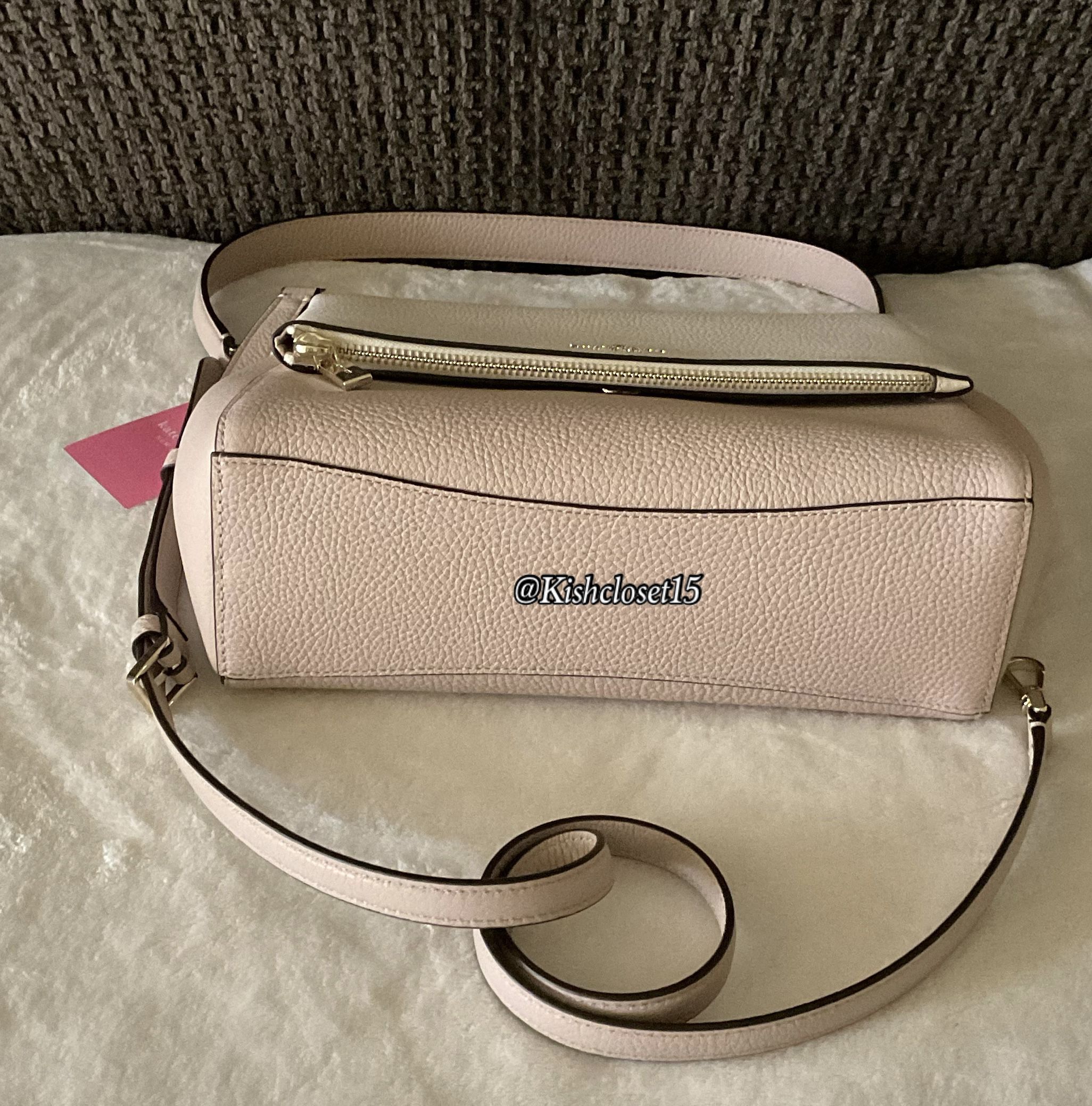 Kate Spade Leila Medium Flap Shoulder Bag Crossbody Pink Multi Stripe White  New for Sale in Clewiston, FL - OfferUp