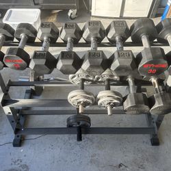 Dumbbells And Rack 