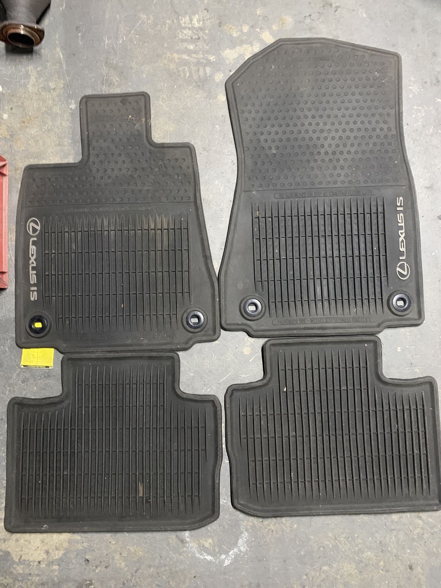 2014 IS350 Lexus OEM ALL WEATHER FLOOR MATS