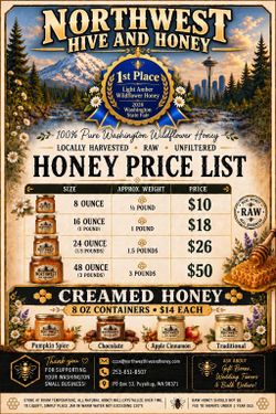 Honey local raw pure