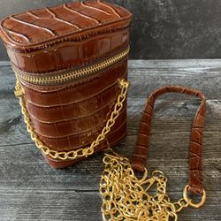 Brown Patent Purse